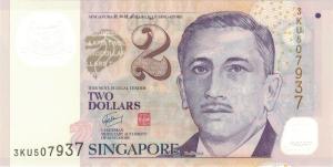 Gallery image for Singapore p46b: 2 Dollars