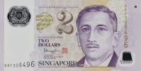 Gallery image for Singapore p46k: 2 Dollars