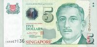 Gallery image for Singapore p47a: 5 Dollars