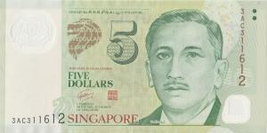 Gallery image for Singapore p47b: 5 Dollars