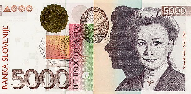 Front of Slovenia p21a: 5000 Tolarjev from 1997