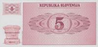 p3s1 from Slovenia: 5 Tolarjev from 1990