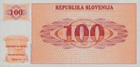 p6a from Slovenia: 100 Tolarjev from 1990