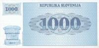 p9a from Slovenia: 1000 Tolarjev from 1991