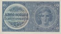 p1a from Bohemia and Moravia: 1 Koruna from 1939