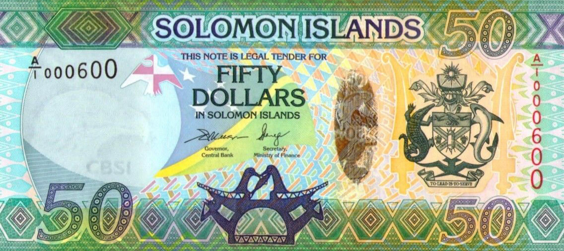 Front of Solomon Islands p35a: 50 Dollars from 2013