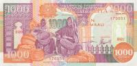 p37a from Somalia: 1000 Shilin from 1990