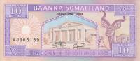 p2a from Somaliland: 10 Shillings from 1994
