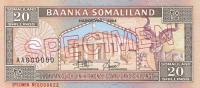 Gallery image for Somaliland p3s: 20 Shillings