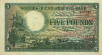 p76 from South Africa: 5 Pounds from 1921