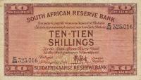 p82e from South Africa: 10 Shillings from 1945