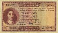 p91b from South Africa: 10 Shillings from 1949