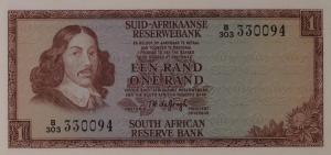 p110b from South Africa: 1 Rand from 1967