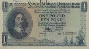 p92s from South Africa: 1 Pound from 1949