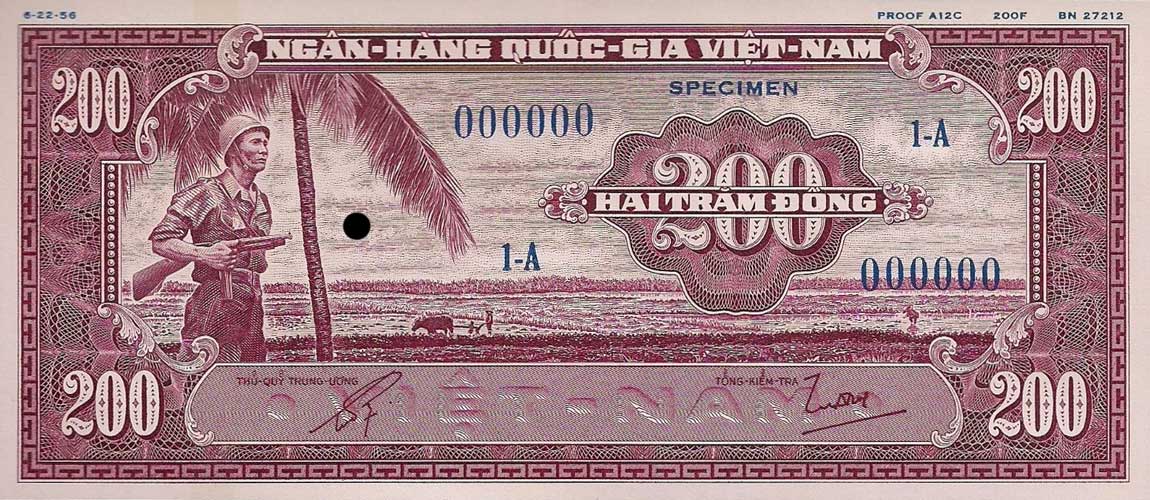 Front of Vietnam, South p14Act2: 200 Dong from 1955