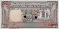 p18s1 from Vietnam, South: 100 Dong from 1966
