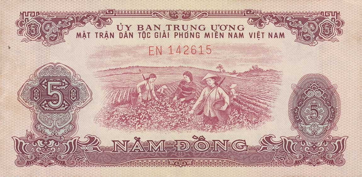 Front of Vietnam, South pR6: 5 Dong from 1963