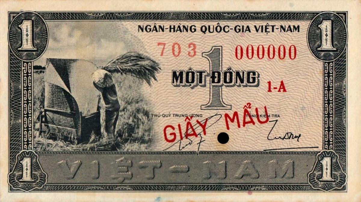 Front of Vietnam, South p11s: 1 Dong from 1955