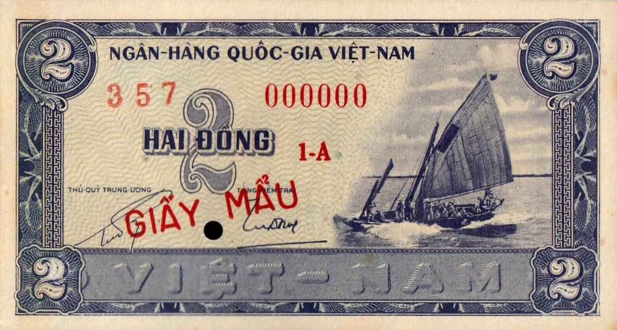 Front of Vietnam, South p12s: 2 Dong from 1955