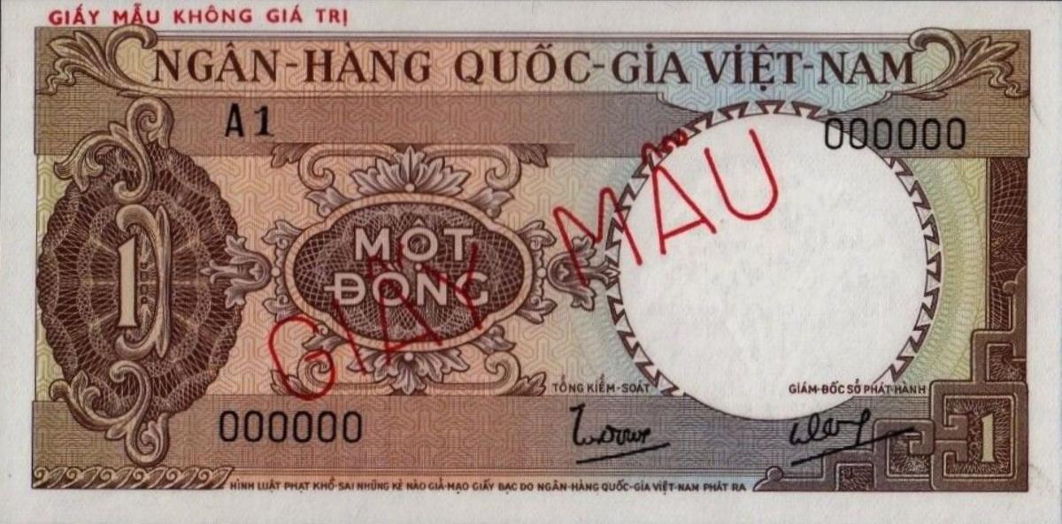 Front of Vietnam, South p15s1: 1 Dong from 1964
