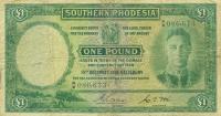 p10a from Southern Rhodesia: 1 Pound from 1939