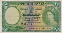 p17a from Southern Rhodesia: 1 Pound from 1955