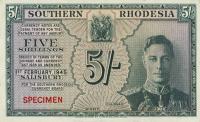 Gallery image for Southern Rhodesia p8ct: 5 Shillings