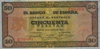 p112a from Spain: 50 Pesetas from 1938