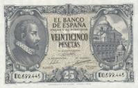 p116a from Spain: 25 Pesetas from 1940