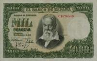 p143a from Spain: 1000 Pesetas from 1951
