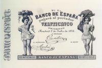p1 from Spain: 25 Pesetas from 1874
