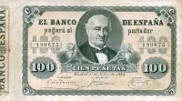 p31 from Spain: 100 Pesetas from 1884