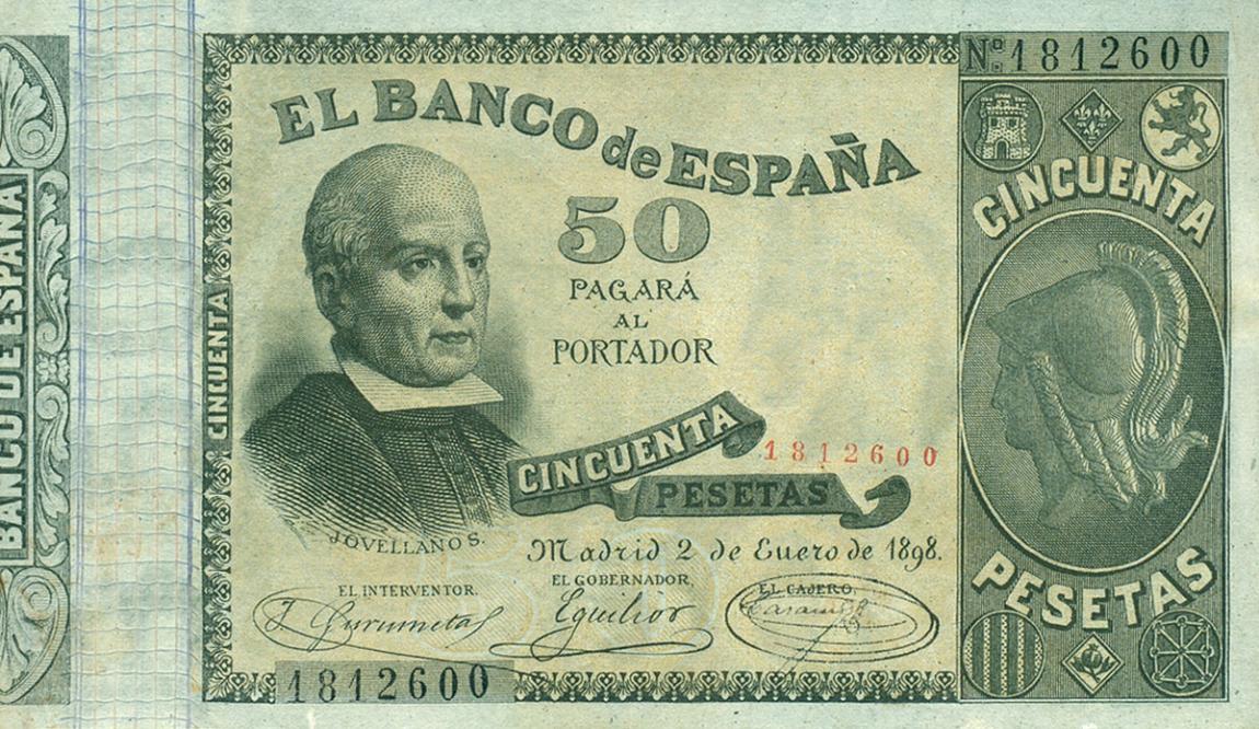Front of Spain p47: 50 Pesetas from 1898