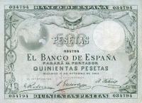 p54a from Spain: 500 Pesetas from 1903