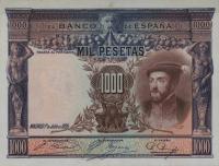 p70c from Spain: 1000 Pesetas from 1936