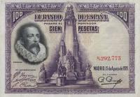 p76b from Spain: 100 Pesetas from 1928