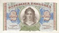 p95 from Spain: 2 Pesetas from 1938