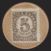 p96 from Spain: 5 Centimos from 1938