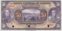 p123s from Bolivia: 50 Bolivianos from 1928