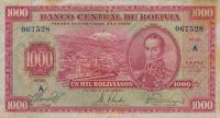 Gallery image for Bolivia p135a: 1000 Bolivianos