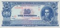 p139c from Bolivia: 10 Bolivianos from 1945