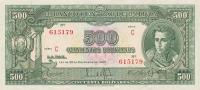 p143 from Bolivia: 500 Bolivianos from 1945