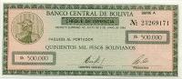 Gallery image for Bolivia p189: 500000 Pesos Bolivianos