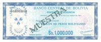 Gallery image for Bolivia p192Cs: 1000000 Pesos Bolivianos
