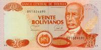 Gallery image for Bolivia p205b: 20 Boliviano