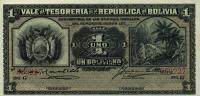 p92a from Bolivia: 1 Boliviano from 1902