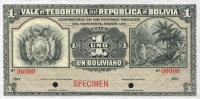 Gallery image for Bolivia p92s: 1 Boliviano