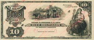 pS233p from Bolivia: 10 Bolivianos from 1894