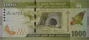 p127d from Sri Lanka: 1000 Rupees from 2019