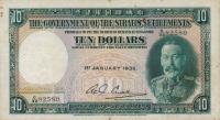 Gallery image for Straits Settlements p18b: 10 Dollars